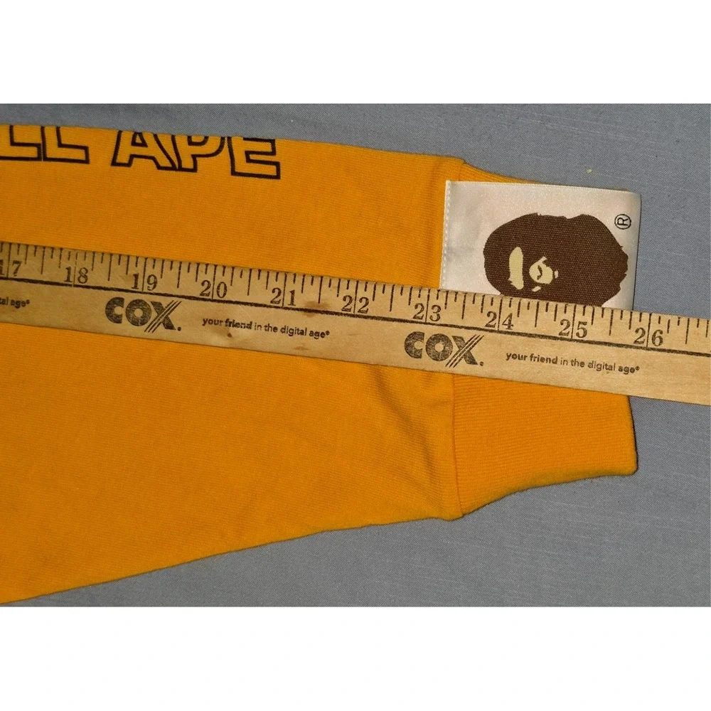 A Bathing Ape Bape Crewneck LS Men's Size XL '17 BIG APE Collection‎